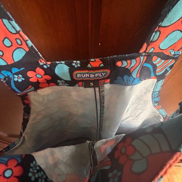 Run & Fly Magic Mushroom stretch twill overalls- Size S - Picture 5 of 6